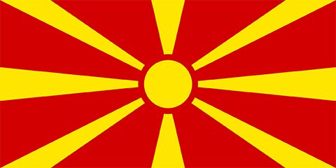 Flag of North Macedonia